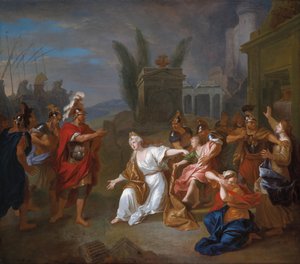 Odysseus krever gutten Astyanax fra Andromache